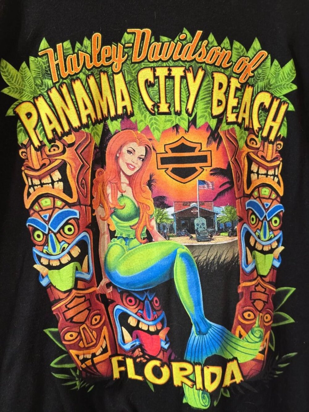 Harley Davidson 2021 Live to Ride, Ride to Live, Panama City Beach FL Tee, XXL